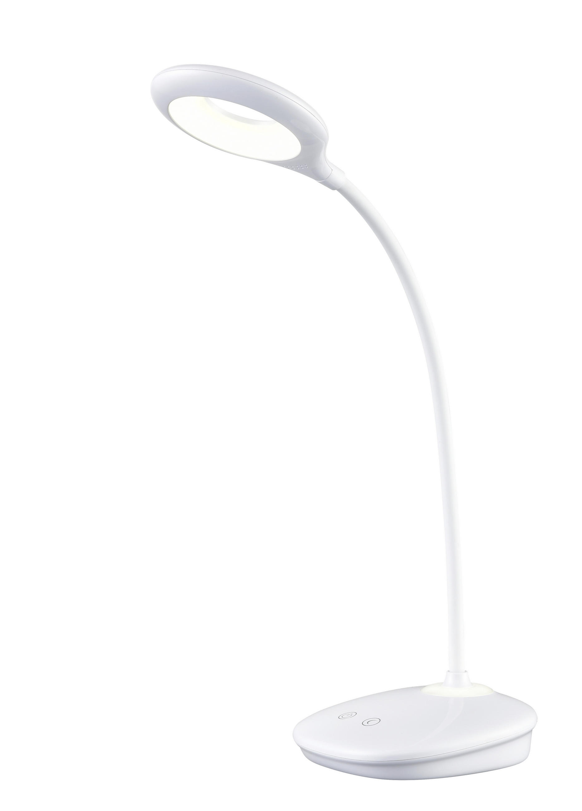 LED-SCHREIBTISCHLEUCHTE - Weiss, Basics, Kunststoff (11/43,5/12cm) - Boxxx