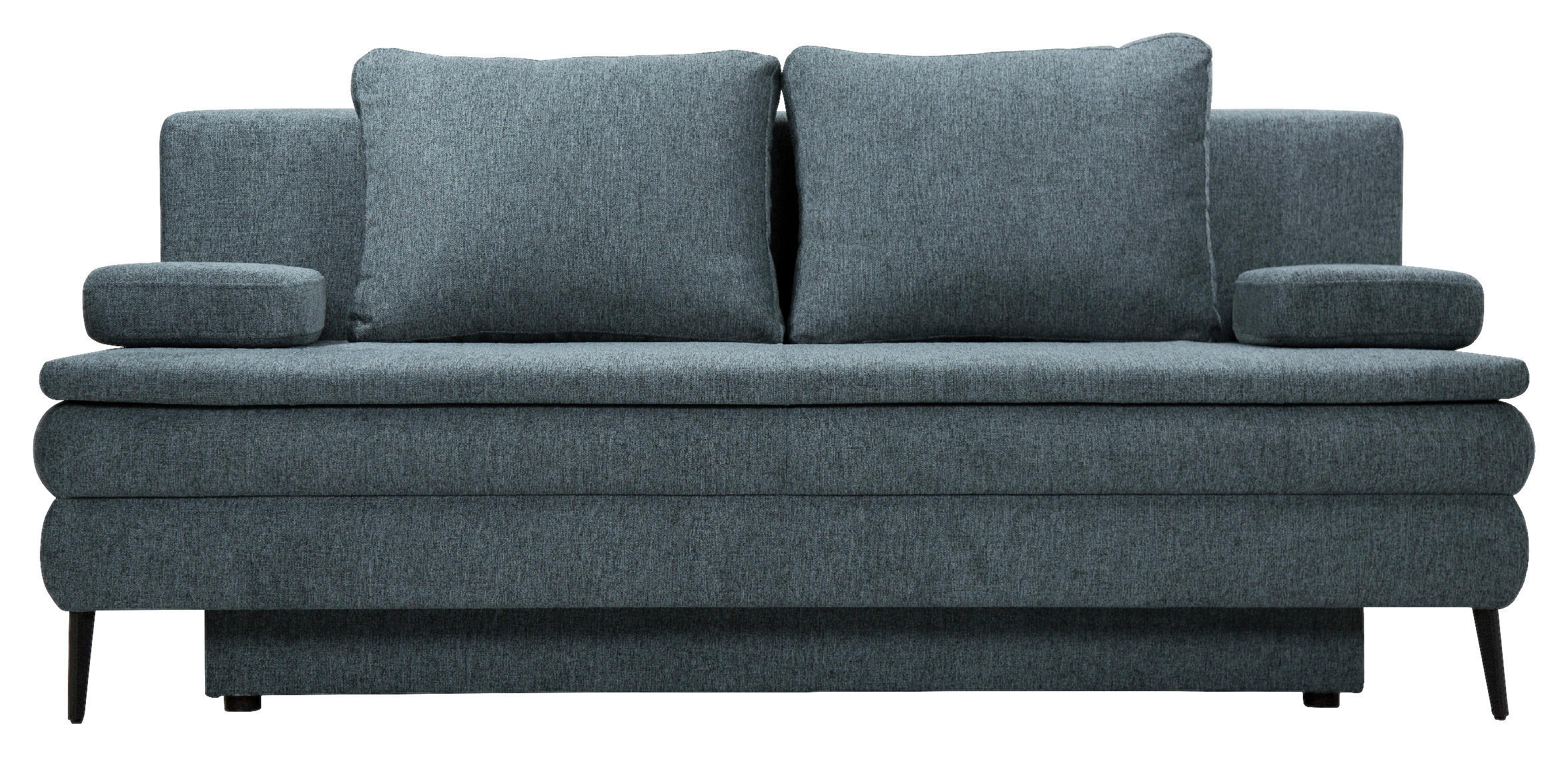 SCHLAFSOFA Webstoff Blau  - Blau/Schwarz, Design, Kunststoff/Textil (200/90/100cm) - Venda