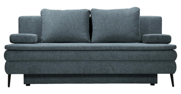 SCHLAFSOFA Webstoff Blau  - Blau/Schwarz, Design, Kunststoff/Textil (200/90/100cm) - Venda