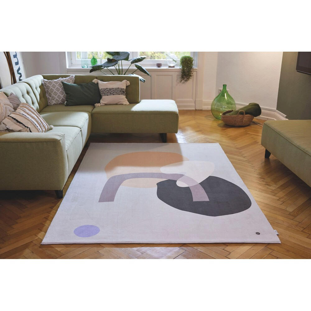 WEBTEPPICH 160/230 cm SHAPES - SIX Multicolor, Hellbraun  - Hellbraun/Multicolor, Design, Textil (160/230cm) - Tom Tailor