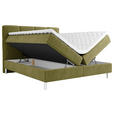BOXBETT 180/200 cm  in Olivgrün  - Chromfarben/Olivgrün, Design, Holz/Holzwerkstoff (180/200cm) - Esposa