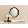 WANDSPIEGEL 58,5/58,5/6,5 cm  - Goldfarben/Schwarz, Design, Glas/Holzwerkstoff (58,5/58,5/6,5cm) - Novel