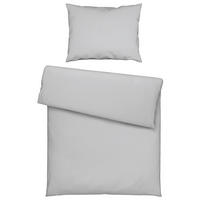 POSTELJNINA Uni 140/220 cm saten srebrne barve  - srebrne barve, Basics, tekstil (140/220cm) - Novel