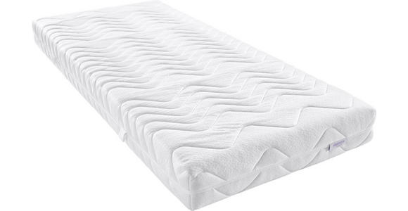 KOMFORTSCHAUMMATRATZE 90/200 cm  - Weiß, Basics, Textil (90/200cm) - Sleeptex