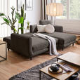 ECKSOFA in Struktur Taupe  - Taupe/Schwarz, KONVENTIONELL, Holz/Textil (247/170cm) - Carryhome