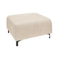 HOCKER in Textil Beige  - Beige/Schwarz, KONVENTIONELL, Textil/Metall (99/46/77cm) - Carryhome