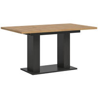 AUSZIEHTISCH Eiche Artisan rechteckig  ausziehbar  - Eiche Artisan/Grau, KONVENTIONELL, Holzwerkstoff (150-190/90/76cm) - MID.YOU