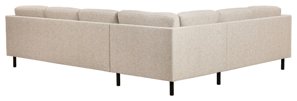 SOFFA i beige  - beige/svart, Design, metall/trä (291/67/226/159cm) - Pure Home Comfort