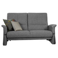 2,5-SITZER Dunkelgrau  - Dunkelgrau/Schwarz, Design, Kunststoff/Textil (162/100/86cm) - Himolla