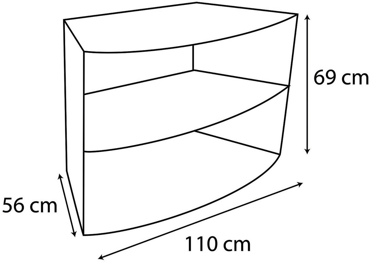 WHIRLPOOL NETSPA OCTOPUS 290/73 cm  - Schwarz, Basics, Leder/Kunststoff (290/73cm)