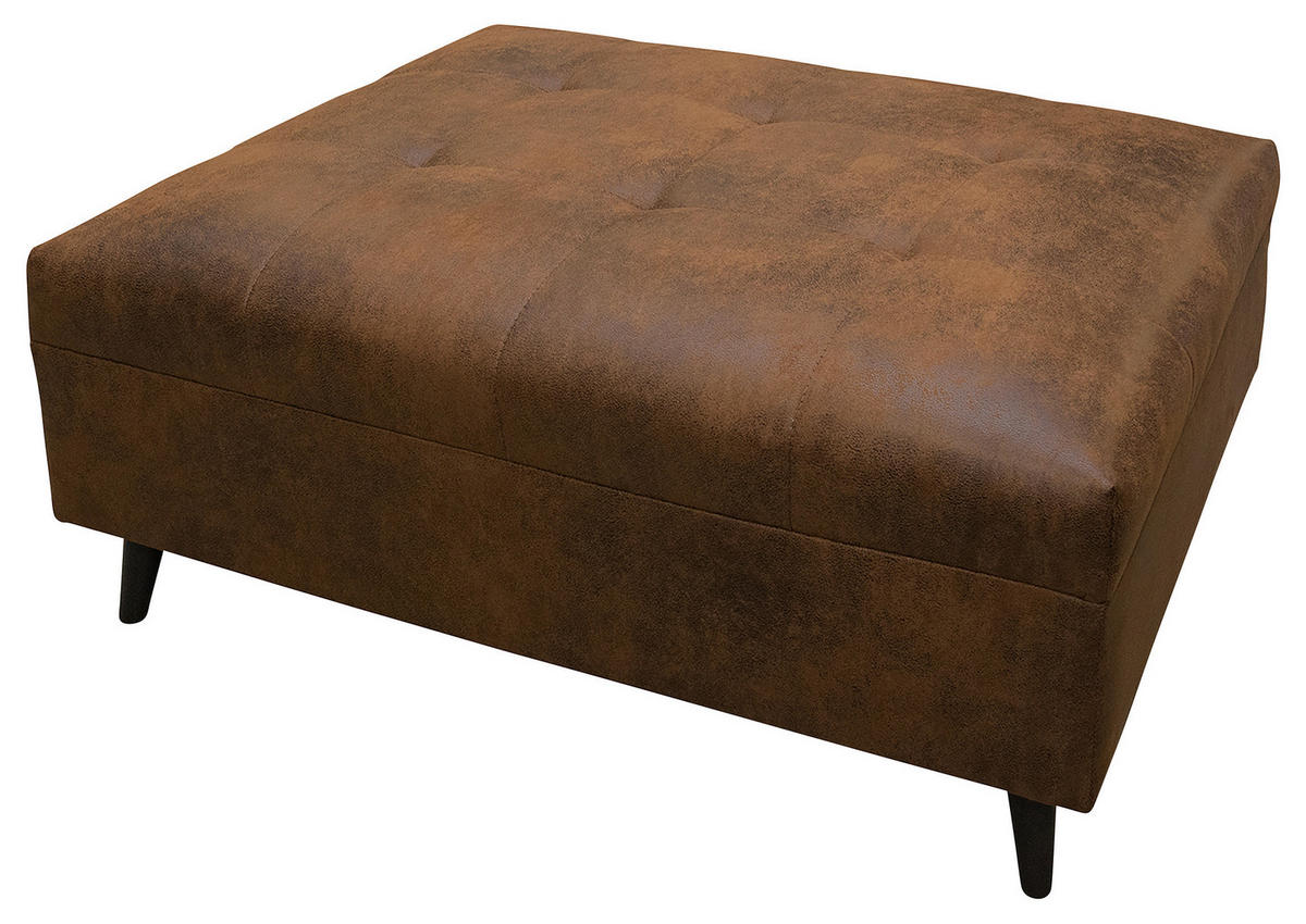 KUTNA GARNITURA tekstil  smeđa   - crna/smeđa, Design, tekstil/drvo (247/174cm) - MID.YOU