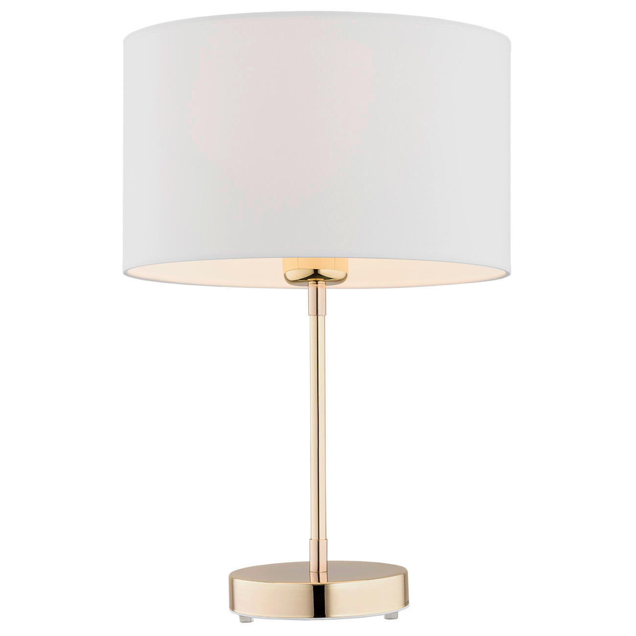 TISCHLEUCHTE  44/25/25 cm    - Goldfarben/Weiß, Basics, Textil/Metall (44/25/25cm)