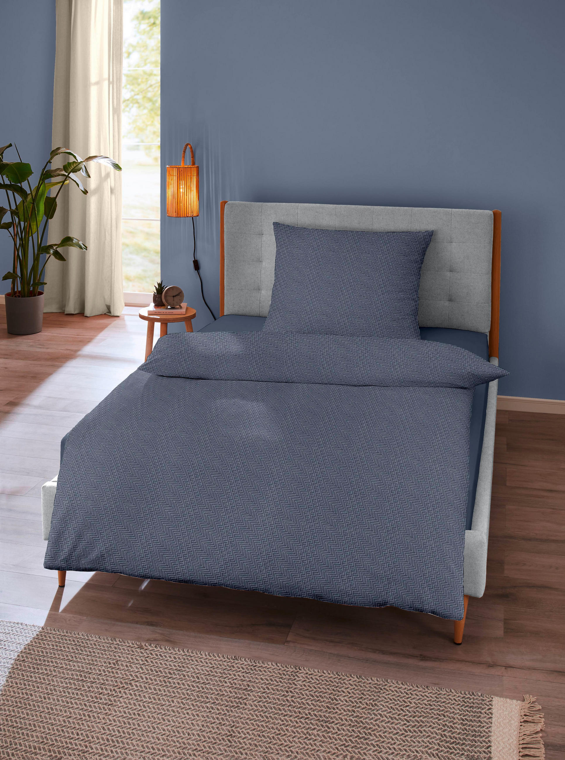 POVLEČENÍ, flanel, modrá, 140/200 cm - modrá, Design, textil (140/200cm)