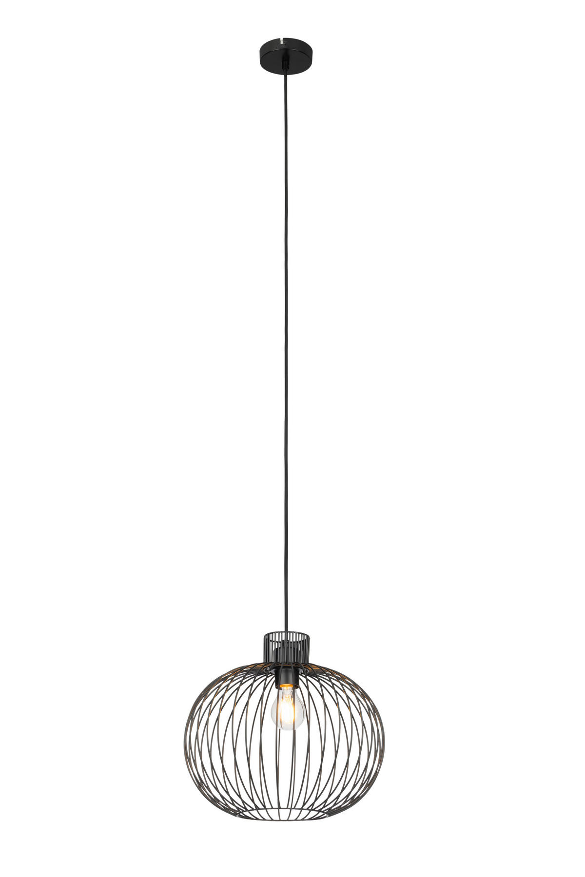 HÄNGELEUCHTE 35/150 cm  - Schwarz, Trend, Metall (35/150cm) - Collett's Monde