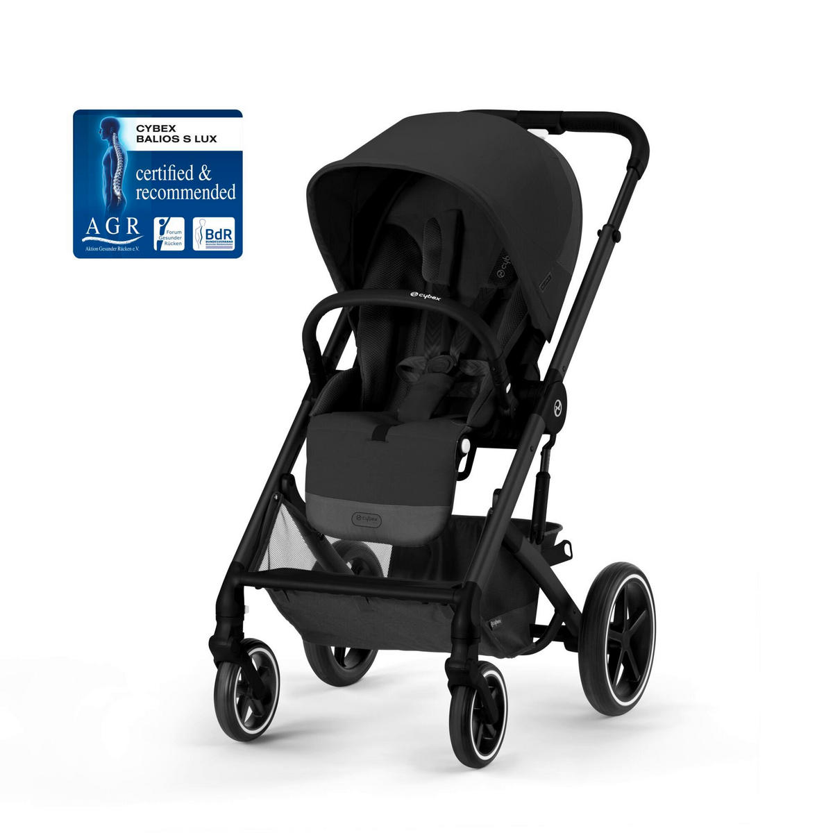 KINDERWAGENSET  Balios S Lux 3-in-1  Moon Black  - Basics (81/60/100cm) - cybex GOLD