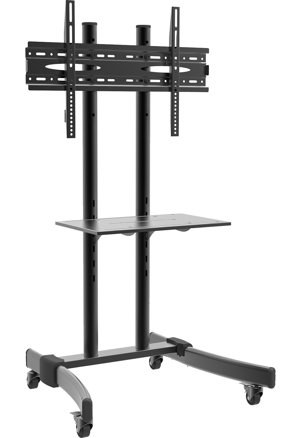 TV-RACK Metall Schwarz  - Schwarz, Basics, Metall (109/76/55cm) - MID.YOU