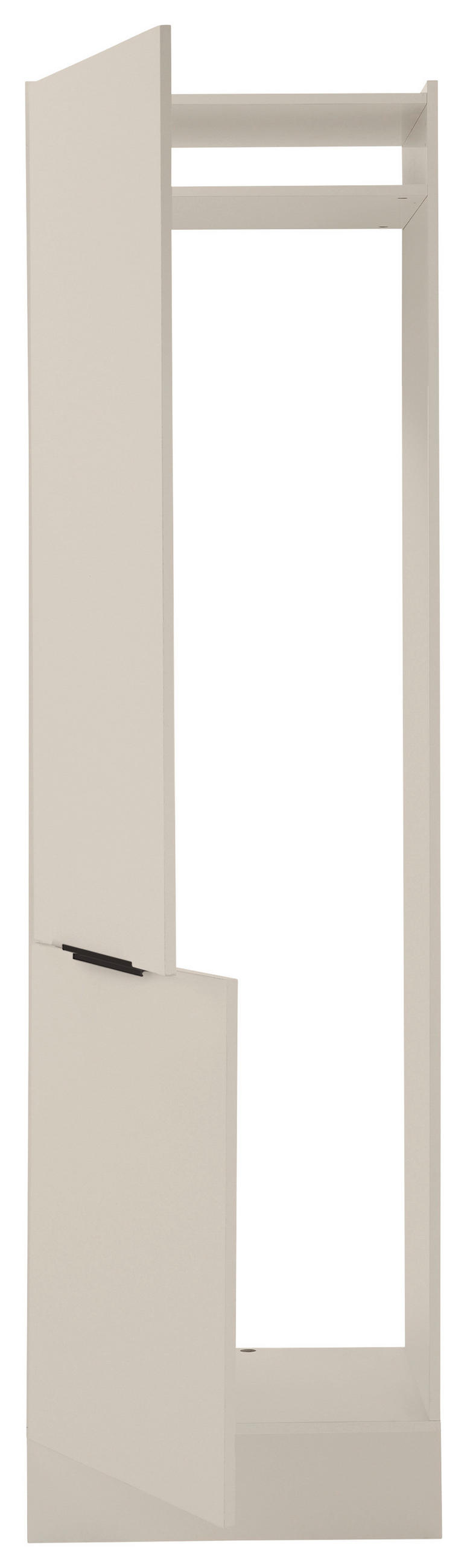 GERÄTEUMBAUSCHRANK 60/211/57 cm  in Kaschmir  - Kaschmir/Schwarz, Basics, Holzwerkstoff/Metall (60/211/57cm) - Xora