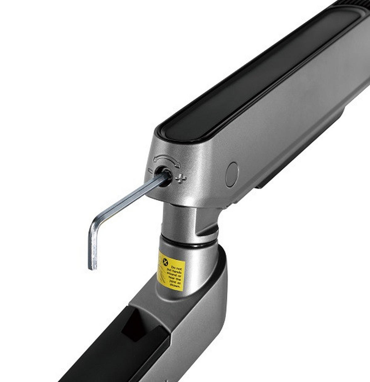 MONITOR-HALTERUNG Metall, Kunststoff Dunkelgrau  - Dunkelgrau, Design, Kunststoff/Metall (105/62,2/15,2cm) - Boxxx