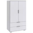 HIGHBOARD , 81/140/40 cm, 2 Schublade(n)  - Silberfarben/Alufarben, KONVENTIONELL, Holzwerkstoff/Kunststoff (81/140/40cm) - Carryhome