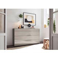 SIDEBOARD Graphitfarben, Grau  - Schieferfarben/Schwarz, Basics, Glas/Holzwerkstoff (160/91,2/43cm) - Dieter Knoll