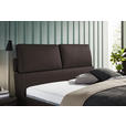 POLSTERBETT Matratze, Lattenrost Dunkelbraun 200/200 cm  - Hellbraun/Anthrazit, Design, Holz/Textil (200/200cm) - Johann Jakob
