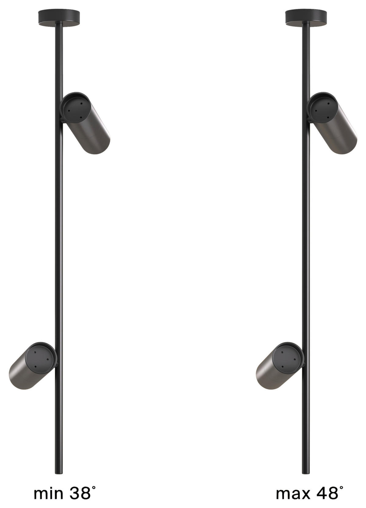 HÄNGELEUCHTE 20/77/5,3 cm   - Schwarz, Basics, Metall (20/77/5,3cm) - MAYTONI