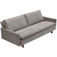 SCHLAFSOFA Flachgewebe Greige  - Greige/Eichefarben, KONVENTIONELL, Holz/Textil (220/85/98cm) - Carryhome