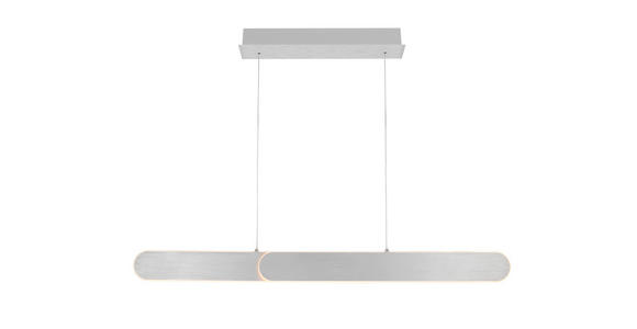 LED-HÄNGELEUCHTE 115/7,5/150 cm  - Silberfarben, Design, Metall (115/7,5/150cm) - Dieter Knoll