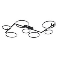 Plafonieră Cu Led 36 W    118/127/12 cm  - negru, Design, plastic/metal (118/127/12cm) - Novel