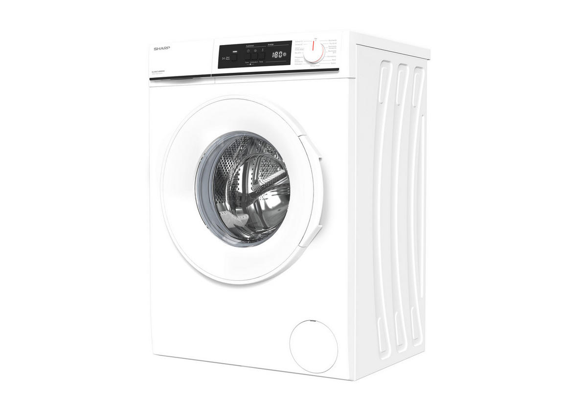 WASCHMASCHINE ES-NFA714WWNNA-DE  - Weiß, Basics, Glas/Kunststoff (59.7/84.5/49,7cm) - Sharp