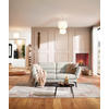 2-SITZER-SOFA Flachgewebe Naturfarben  - Schwarz/Naturfarben, Design, Textil/Metall (178-226/83-113/96-177cm) - Dieter Knoll