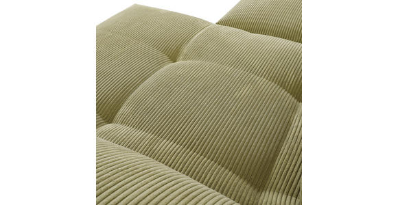 ECKSOFA  in Cord Hellgrün  311/176 cm  - Schwarz/Hellgrün, KONVENTIONELL, Textil/Metall (311/176cm) - Carryhome