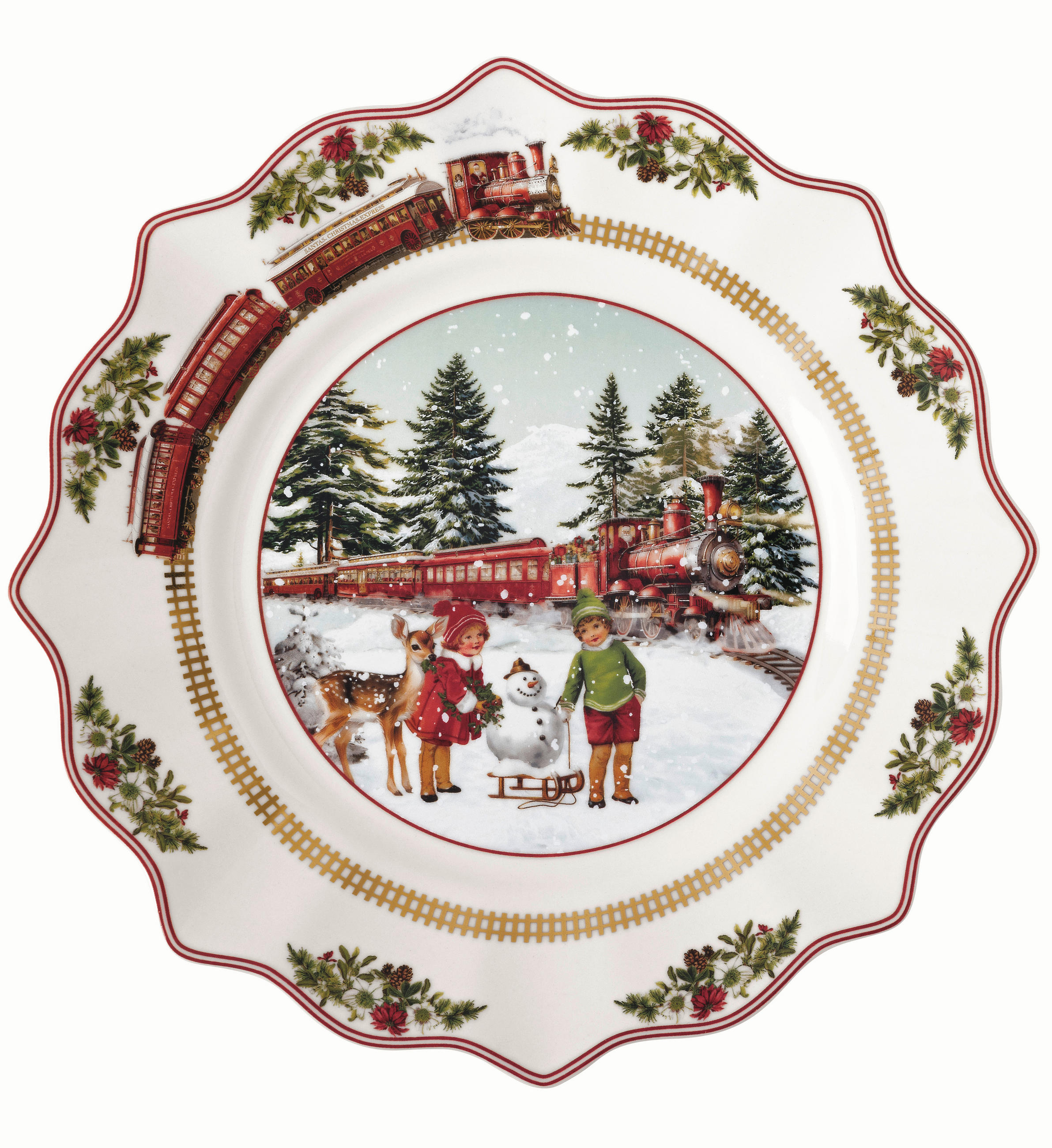 TANJUR ZA KOLAČIĆE    23,5/3 cm         Annual Christmas Edition   - višebojno, Basics, keramika (23,5/3cm)