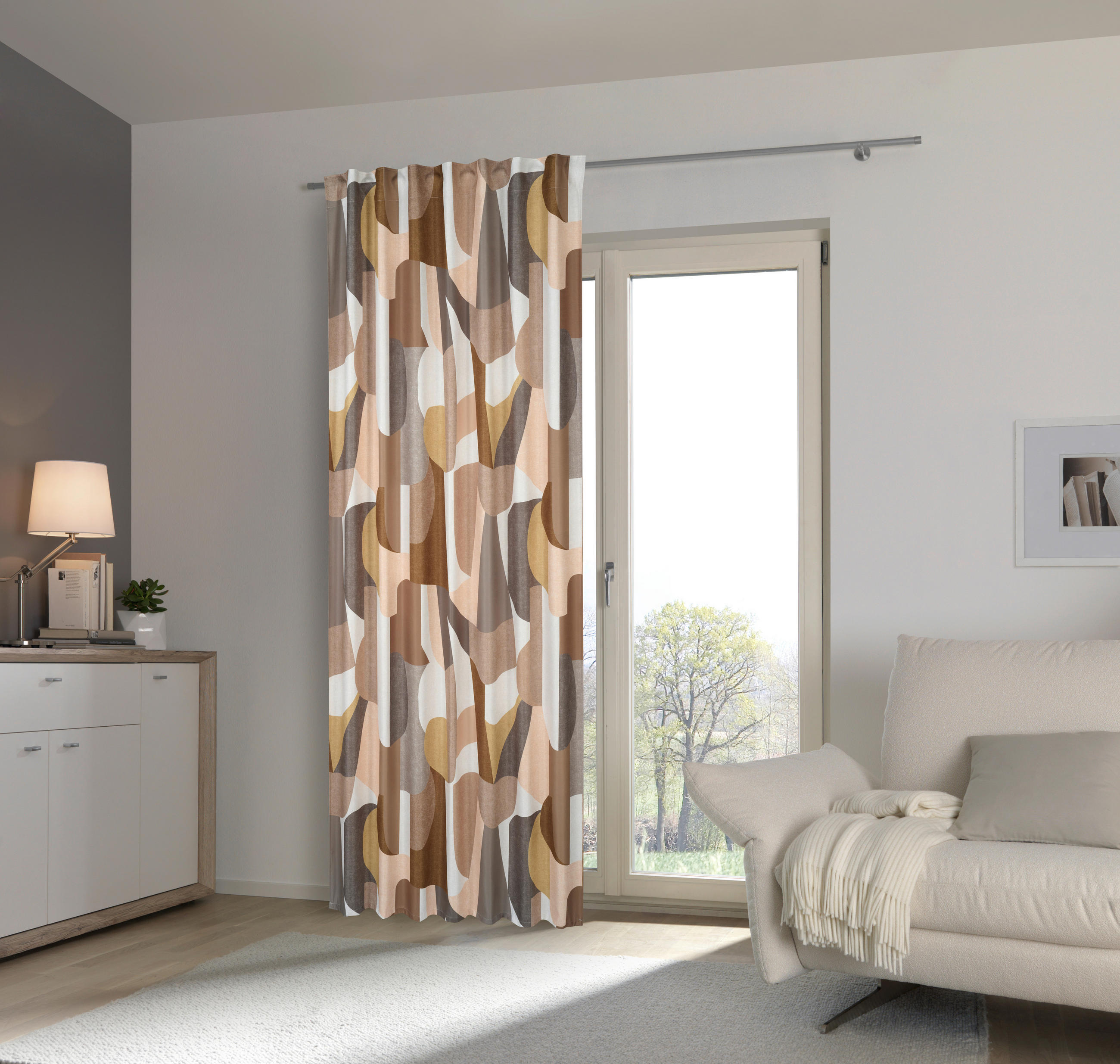 FERTIGVORHANG blickdicht  - Schlammfarben, Basics, Textil (140/245cm) - Esposa