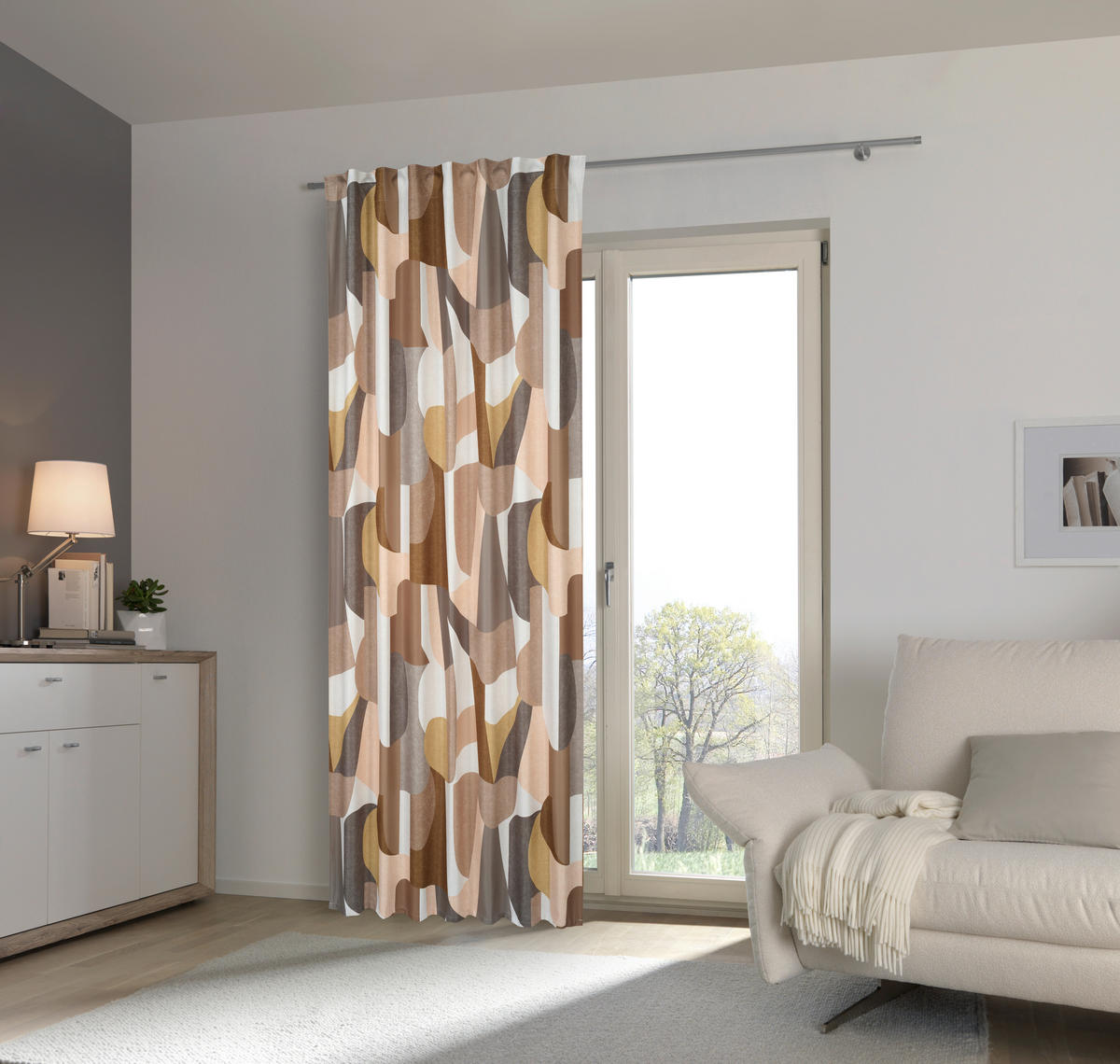 FERTIGVORHANG blickdicht  - Schlammfarben, Basics, Textil (140/245cm) - Esposa
