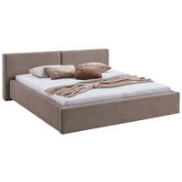 POLSTERBETT 160/200 cm, inkl. Lattenrost, Bettkasten,  in Taupe  - Taupe, Basics, Holz/Textil (160/200cm) - Boxxx