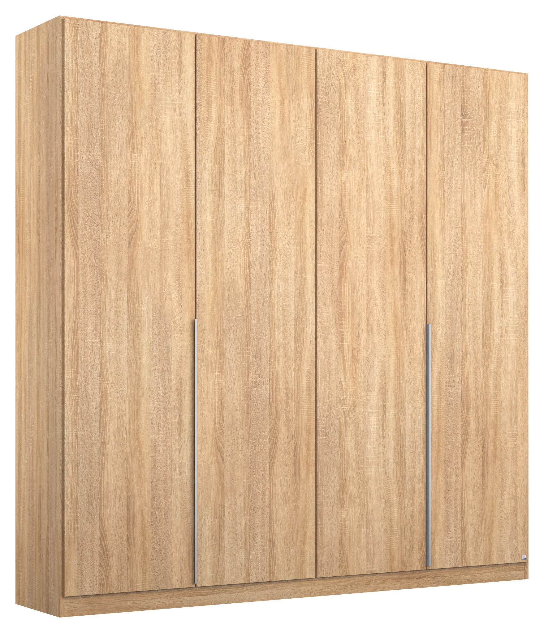 DREHTÜRENSCHRANK 181/229/54 cm 4-türig Sonoma Eiche  - Alufarben/Sonoma Eiche, MODERN, Holzwerkstoff/Metall (181/229/54cm) - Rauch Möbel