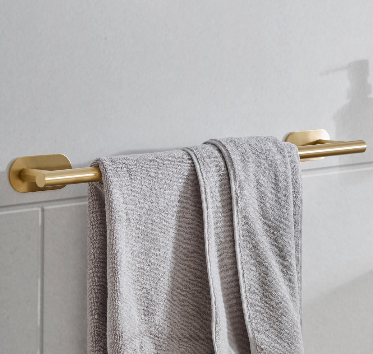 KÉZTÖRLŐTARTÓ 60/4,5/7 cm  - arany, Lifestyle, fém (60/4,5/7cm) - Mömax