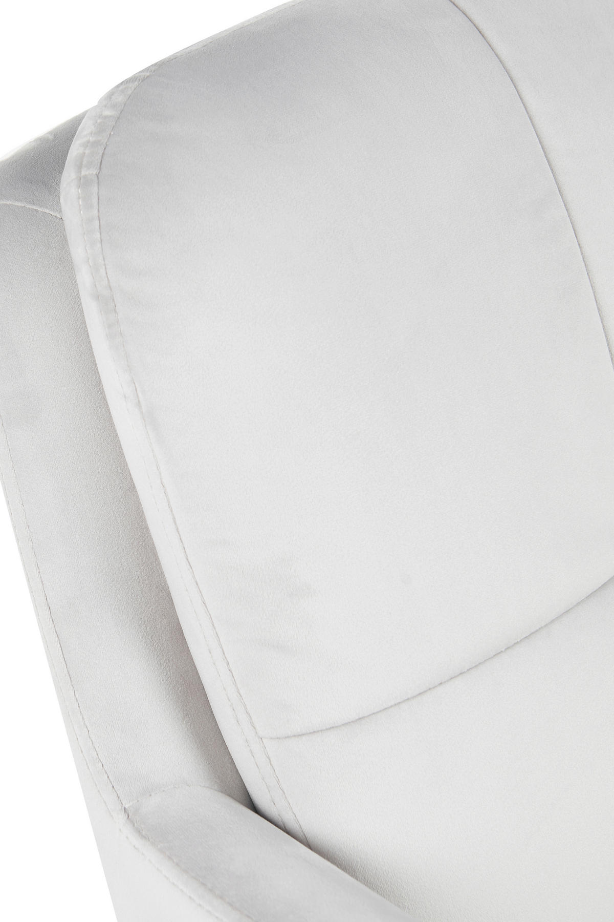 ARMLEHNSTUHL-SET 2 Stück Sitzfläche 360° drehbar, inklusive Armlehnen Samt, Velours  - Hellgrau/Schwarz, MODERN, Textil/Metall (63/89/70cm) - MID.YOU