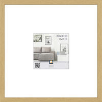 RÁM NA OBRAZY, 1 foto 30 cm x 30 cm - přírodní barvy, Basics, plast (32/32/2,5cm)