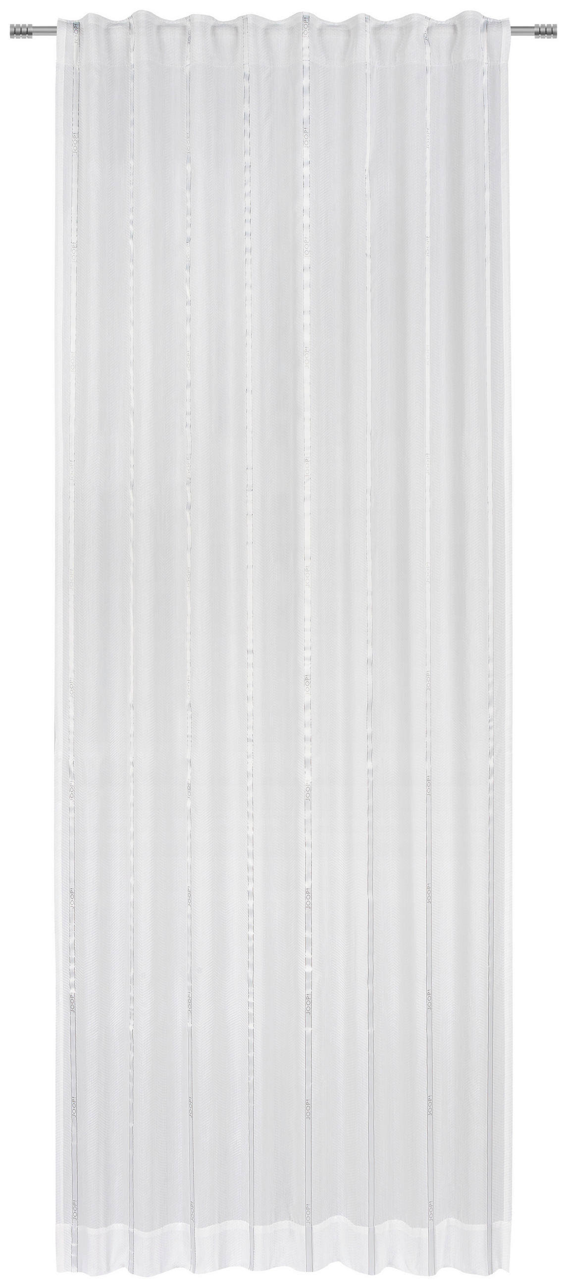 FERTIGVORHANG transparent  - Weiss/Naturfarben, Design, Textil (130/250cm) - Joop!