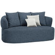 2-SITZER-SOFA in Chenille Blau  - Blau/Beige, MODERN, Kunststoff/Textil (177/86/105cm) - Hom`in