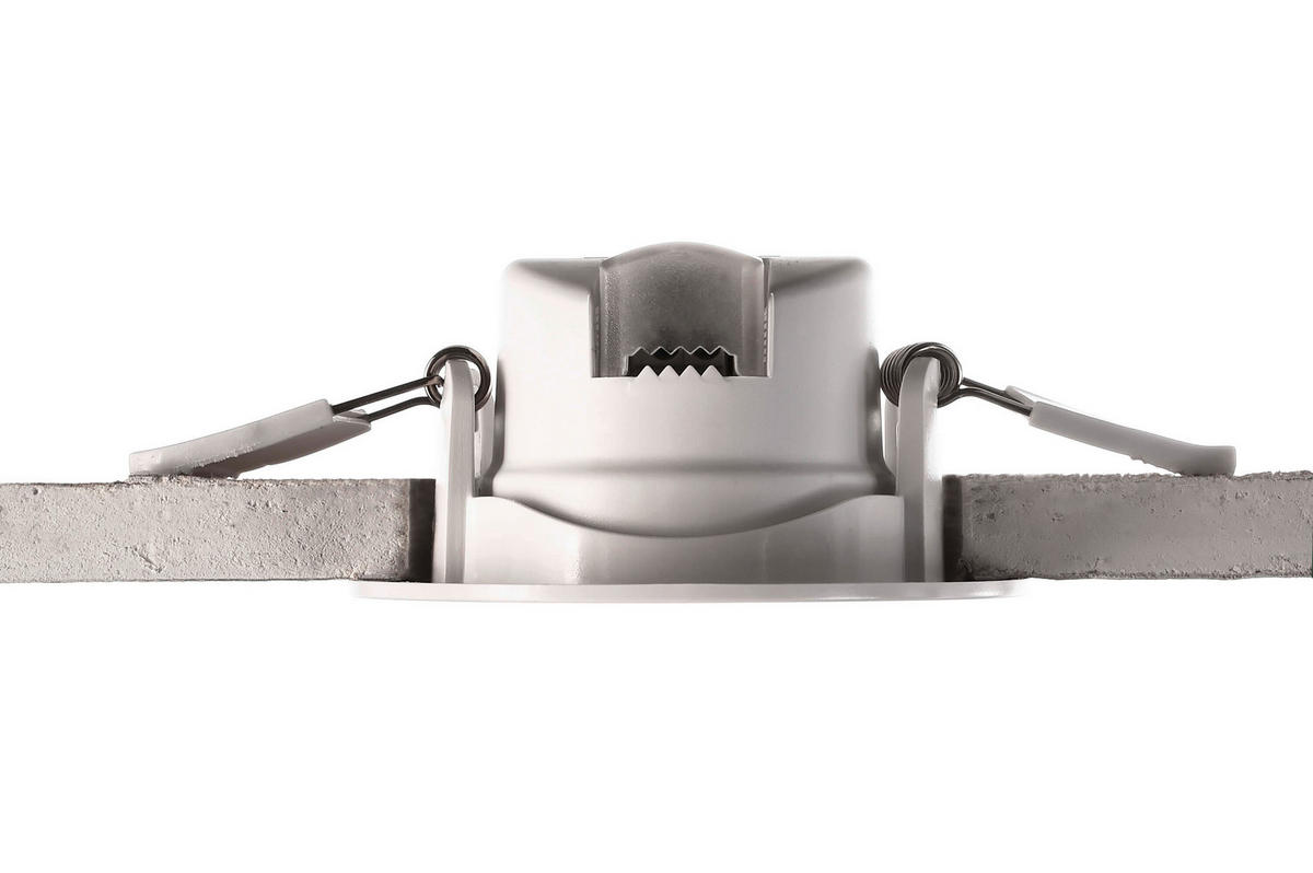 LED-EINBAUSPOT 8,5/8,5/4,4 cm   - Weiß, KONVENTIONELL, Metall (8,5/8,5/4,4cm)