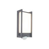 AUßENLEUCHTE Qubo  - Dunkelgrau, Basics, Kunststoff/Metall (27/11cm)