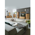WOHNWAND  in Dunkelgrau, Wildeiche  324/202/45 cm  - Wildeiche/Dunkelgrau, Design, Glas/Holz (324/202/45cm) - Valnatura