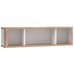 HÄNGEELEMENT in Weiß, Eichefarben   - Eichefarben/Weiß, KONVENTIONELL, Holzwerkstoff (120/30,4/25,8cm) - Xora