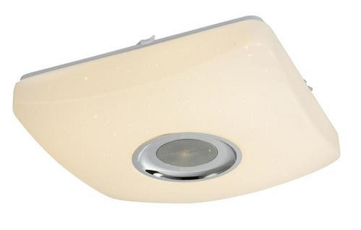LED SVJETILJKA STROPNA Ayleen  - bijela/boje kroma, Basics, metal/plastika (36,5/36,5/9cm) - Globo