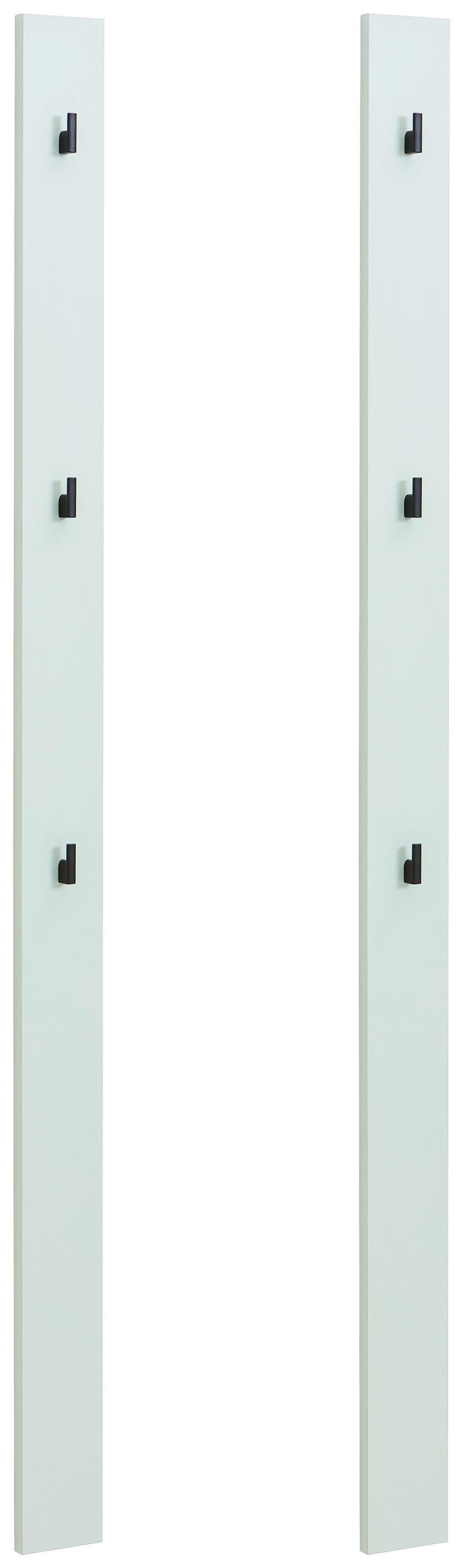 GARDEROBENPANEEL 2 Stück  in 10/163/1,6 cm  - Salbeigrün, MODERN, Holzwerkstoff (10/163/1,6cm) - Hom`in