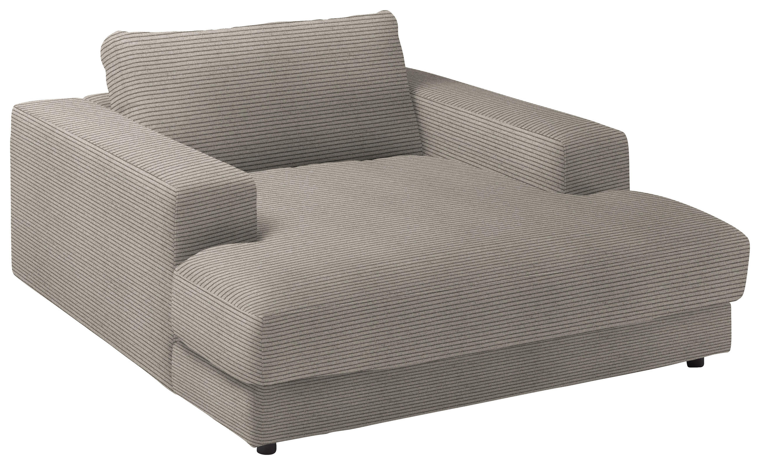 XXL-SESSEL in Feincord Beige  - Beige/Schwarz, Design, Kunststoff/Textil (150/86/170cm) - Lomoco