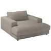 XXL-SESSEL in Feincord Beige  - Beige/Schwarz, Design, Kunststoff/Textil (150/86/170cm) - Lomoco